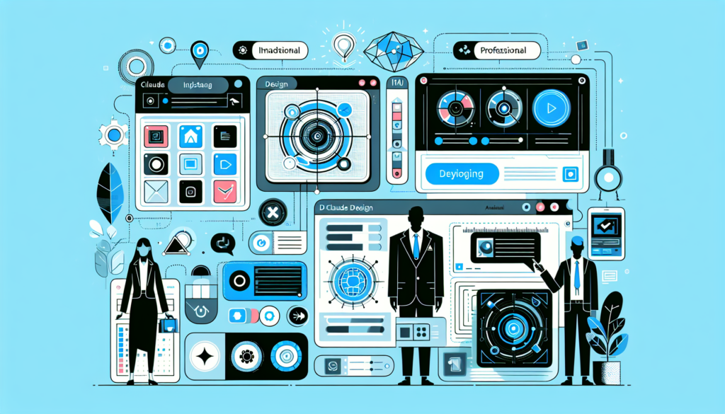 Claude Design interface showcasing features