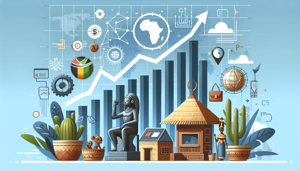 Growth of Africa's digital economy with bar graph